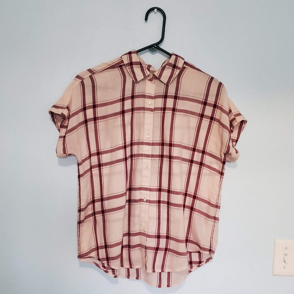 Calvin Klein plaid shirt, small